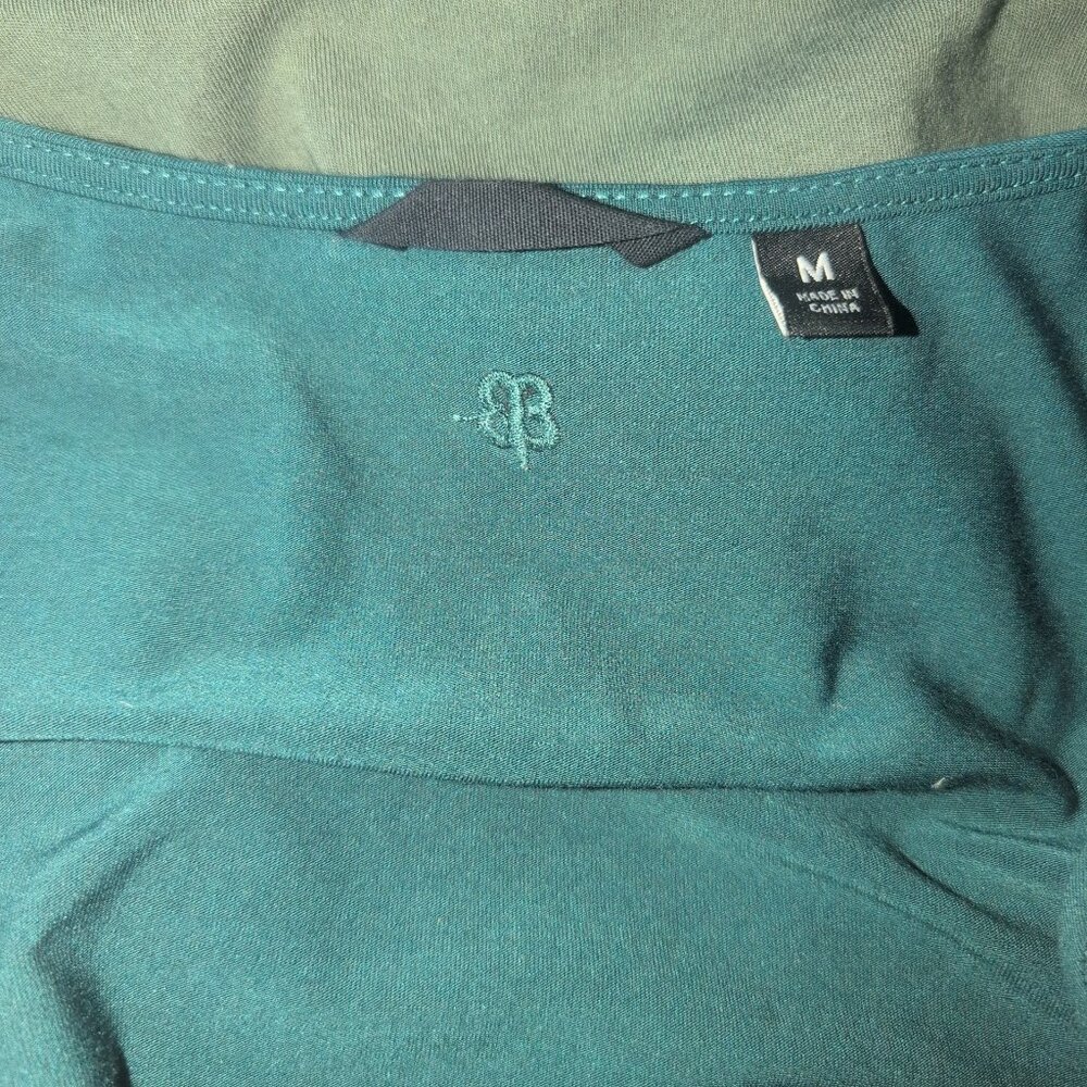 Betabrand Blouse Women’s Green Faux Wrap Long Sleeve Top Stretch V Neck NWOT Sz - Picture 9 of 10